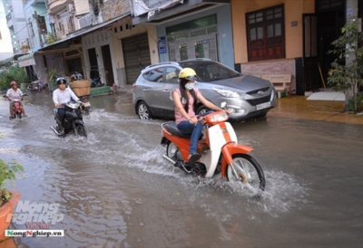 Triều cường giữa và cuối tháng 10 ở dưới và trên báo động 3