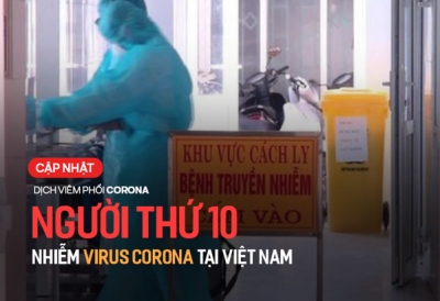 Ca bệnh thứ 10 dương tính với virus corona ở Việt Nam